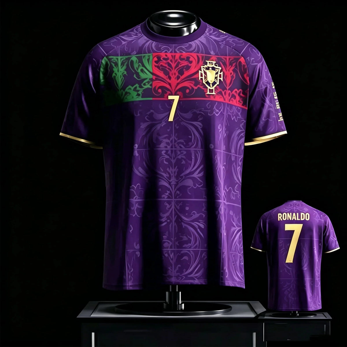 Ronaldo Portugal Jersey Football Top Men T Shirt Women Tee Boys Top Children Parent Child Quick Dry Short Sleeves Kids Tshirt
