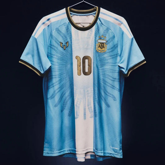 2026 Messi Argentina Farewell Match Commemorate Football Jersey, 3D Print Unisex Sport Breathable Mesh Quick Drying Jersey
